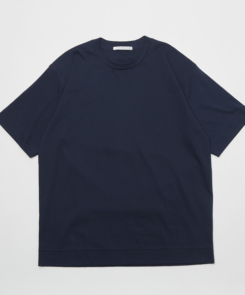 MEN'S MELROSE（メンズメルローズ）の「マーセライズドスムースクルーネックTシャツ（Tシャツ/カットソー・メンズ・ネイビー/キャメル/グレー/ホワイト・3/4/2）」の19枚目の写真