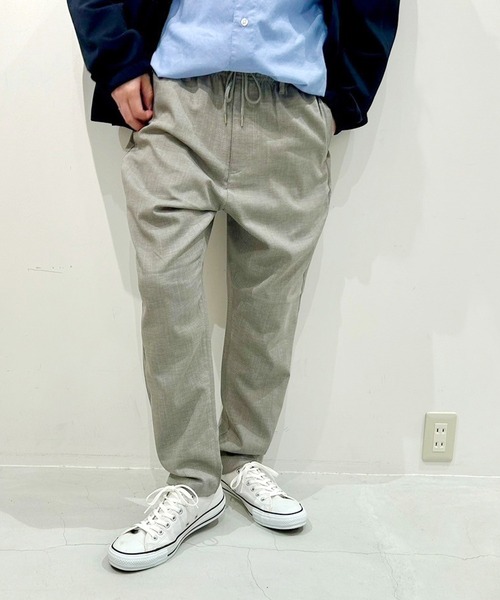 Grand PARK（グランドパーク）の「リネンライクポリエステルテーパードイージーパンツ（その他パンツ・メンズ・カーキ/オフホワイト/グレー/チャコールグレー/ネイビー・MEDIUM/LARGE/X-LARGE）」の3枚目の写真