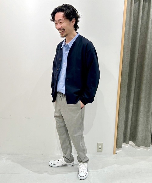 Grand PARK（グランドパーク）の「リネンライクポリエステルテーパードイージーパンツ（その他パンツ・メンズ・カーキ/オフホワイト/グレー/チャコールグレー/ネイビー・MEDIUM/LARGE/X-LARGE）」の22枚目の写真