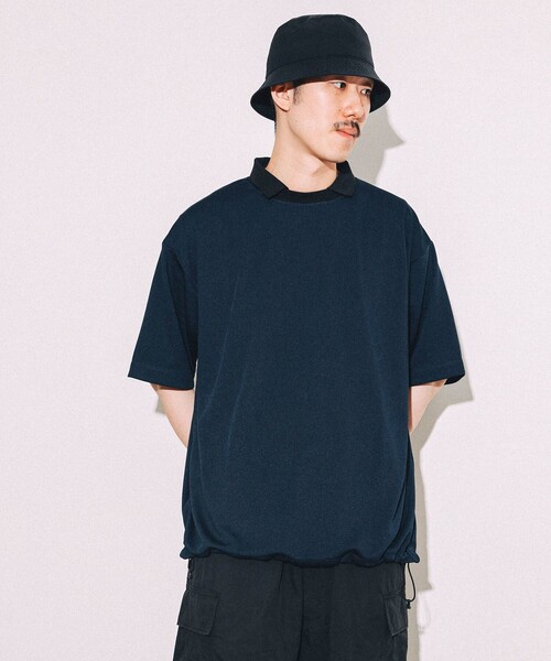 BEAMS T（ビームスティー）の「BEAMS T / POLO TEE（ポロシャツ・メンズ・ブラック/ネイビー・S/M/L/XL）」の4枚目の写真
