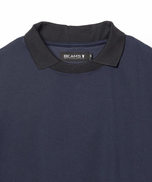 BEAMS T（ビームスティー）の「BEAMS T / POLO TEE（ポロシャツ・メンズ・ブラック/ネイビー・S/M/L/XL）」の9枚目の写真