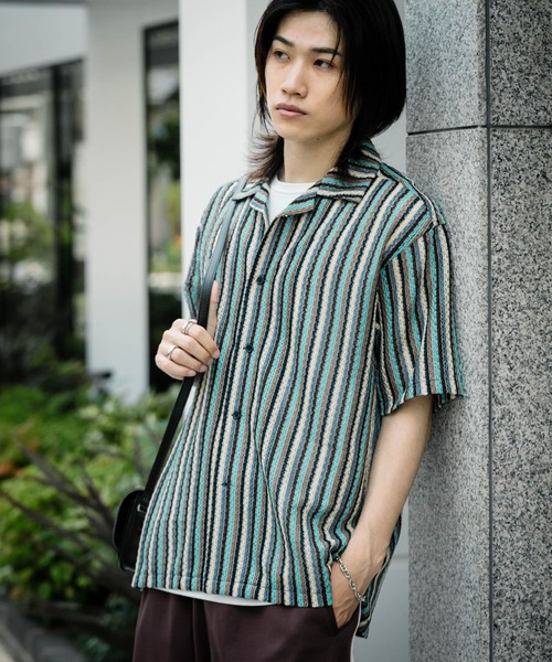 SENSE OF PLACE by URBAN RESEARCH(センスオブプレイスバイアーバンリサーチ)の「『ユニセックス』『洗濯可』アソートレースオープンカラーシャツ(5分袖)(シャツ/ブラウス・メンズ・その他4/その他6/その他1/その他3/その他2/その他5/その他8/その他7・SMALL/MEDIUM/LARGE)」の7枚目の写真