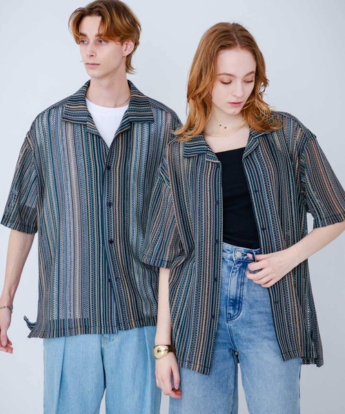 SENSE OF PLACE by URBAN RESEARCH(センスオブプレイスバイアーバンリサーチ)の「『ユニセックス』『洗濯可』アソートレースオープンカラーシャツ(5分袖)(シャツ/ブラウス・メンズ・その他4/その他6/その他1/その他3/その他2/その他5/その他8/その他7・SMALL/MEDIUM/LARGE)」の22枚目の写真