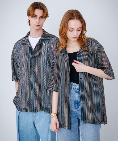 SENSE OF PLACE by URBAN RESEARCH(センスオブプレイスバイアーバンリサーチ)の「『ユニセックス』『洗濯可』アソートレースオープンカラーシャツ(5分袖)(シャツ/ブラウス・メンズ・その他4/その他6/その他1/その他3/その他2/その他5/その他8/その他7・SMALL/MEDIUM/LARGE)」の21枚目の写真