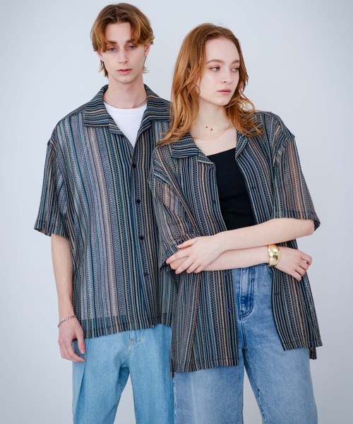 SENSE OF PLACE by URBAN RESEARCH(センスオブプレイスバイアーバンリサーチ)の「『ユニセックス』『洗濯可』アソートレースオープンカラーシャツ(5分袖)(シャツ/ブラウス・メンズ・その他4/その他6/その他1/その他3/その他2/その他5/その他8/その他7・SMALL/MEDIUM/LARGE)」の20枚目の写真