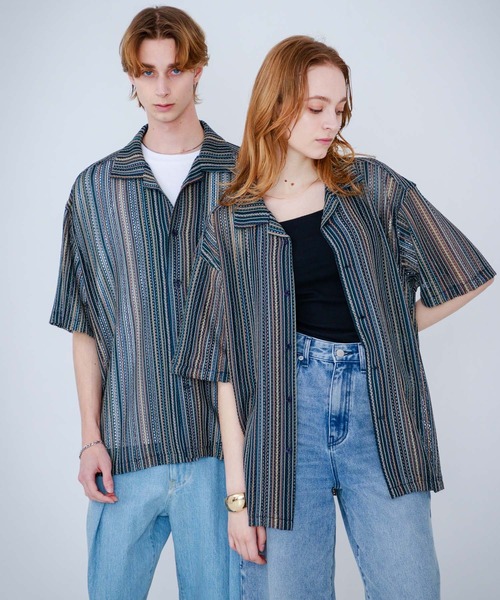 SENSE OF PLACE by URBAN RESEARCH(センスオブプレイスバイアーバンリサーチ)の「『ユニセックス』『洗濯可』アソートレースオープンカラーシャツ(5分袖)(シャツ/ブラウス・メンズ・その他4/その他6/その他1/その他3/その他2/その他5/その他8/その他7・SMALL/MEDIUM/LARGE)」の19枚目の写真