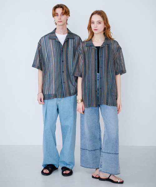 SENSE OF PLACE by URBAN RESEARCH(センスオブプレイスバイアーバンリサーチ)の「『ユニセックス』『洗濯可』アソートレースオープンカラーシャツ(5分袖)(シャツ/ブラウス・メンズ・その他4/その他6/その他1/その他3/その他2/その他5/その他8/その他7・SMALL/MEDIUM/LARGE)」の18枚目の写真