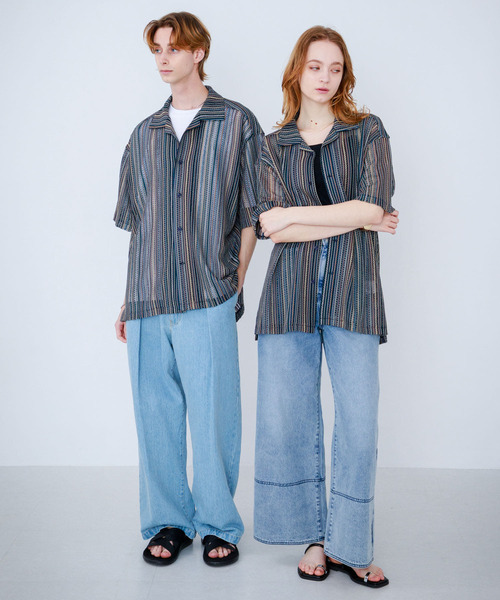 SENSE OF PLACE by URBAN RESEARCH(センスオブプレイスバイアーバンリサーチ)の「『ユニセックス』『洗濯可』アソートレースオープンカラーシャツ(5分袖)(シャツ/ブラウス・メンズ・その他4/その他6/その他1/その他3/その他2/その他5/その他8/その他7・SMALL/MEDIUM/LARGE)」の17枚目の写真