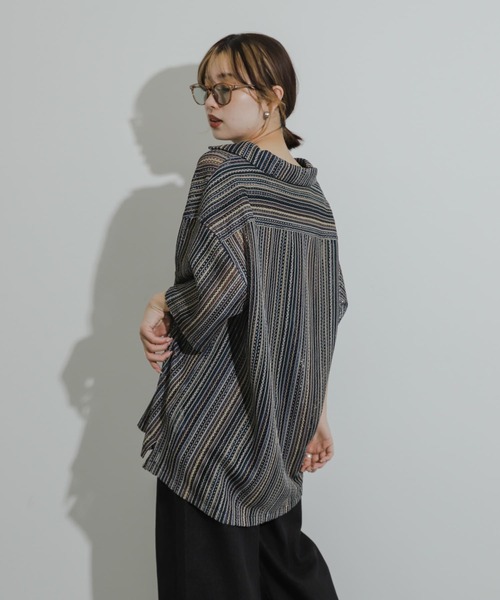 SENSE OF PLACE by URBAN RESEARCH(センスオブプレイスバイアーバンリサーチ)の「『ユニセックス』『洗濯可』アソートレースオープンカラーシャツ(5分袖)(シャツ/ブラウス・メンズ・その他4/その他6/その他1/その他3/その他2/その他5/その他8/その他7・SMALL/MEDIUM/LARGE)」の12枚目の写真