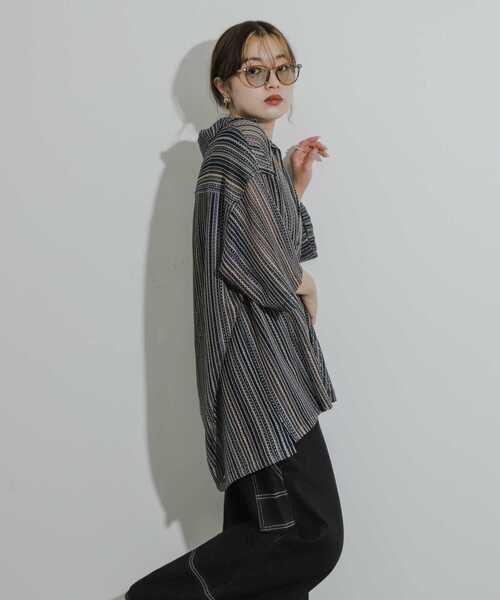 SENSE OF PLACE by URBAN RESEARCH(センスオブプレイスバイアーバンリサーチ)の「『ユニセックス』『洗濯可』アソートレースオープンカラーシャツ(5分袖)(シャツ/ブラウス・メンズ・その他4/その他6/その他1/その他3/その他2/その他5/その他8/その他7・SMALL/MEDIUM/LARGE)」の11枚目の写真