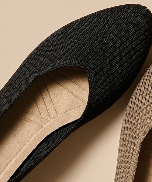 RANAN（ラナン）の「[ウォッシャブル]ニットパンプス（パンプス・レディース・ブラウン系その他/ベージュ系/ホワイト系その他/ブラック系1/ブラウン系その他2/ベージュ系1/ホワイト系その他2/ブラック系・L/M）」の3枚目の写真