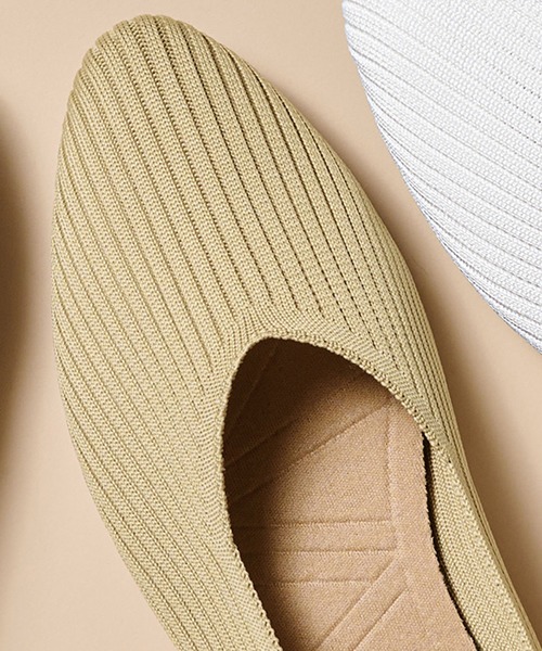 RANAN（ラナン）の「[ウォッシャブル]ニットパンプス（パンプス・レディース・ブラウン系その他/ベージュ系/ホワイト系その他/ブラック系1/ブラウン系その他2/ベージュ系1/ホワイト系その他2/ブラック系・L/M）」の7枚目の写真