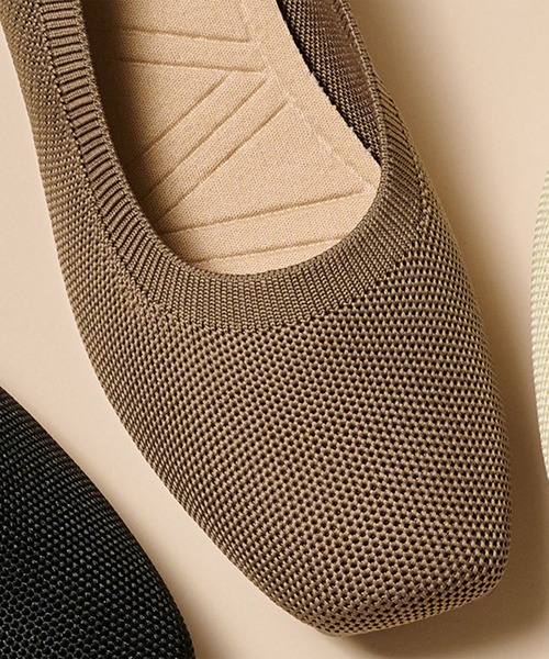 RANAN（ラナン）の「[ウォッシャブル]ニットパンプス（パンプス・レディース・ブラウン系その他/ベージュ系/ホワイト系その他/ブラック系1/ブラウン系その他2/ベージュ系1/ホワイト系その他2/ブラック系・L/M）」の6枚目の写真