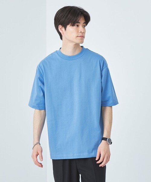 green label relaxing（グリーンレーベルリラクシング）の「SUVIN クルーネック Tシャツ（Tシャツ/カットソー・メンズ・ライトブルー/ブラック/イエロー/ホワイト・M/S/XL/L）」の3枚目の写真