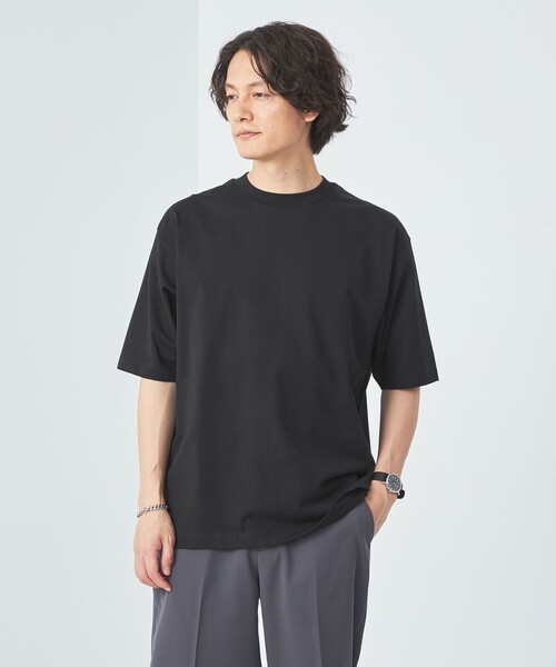 green label relaxing（グリーンレーベルリラクシング）の「SUVIN クルーネック Tシャツ（Tシャツ/カットソー・メンズ・ライトブルー/ブラック/イエロー/ホワイト・M/S/XL/L）」の2枚目の写真