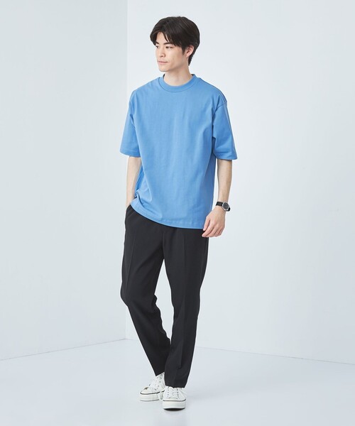 green label relaxing（グリーンレーベルリラクシング）の「SUVIN クルーネック Tシャツ（Tシャツ/カットソー・メンズ・ライトブルー/ブラック/イエロー/ホワイト・M/S/XL/L）」の17枚目の写真