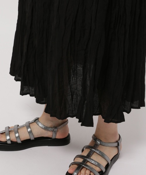 niko and...(ニコアンド)の「クリンクル切り替えスカート(スカート・レディース・ピンク/ブルー/ブラック/アイボリー・FREE)」の17枚目の写真