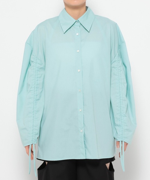 HARE（ハレ）の「2WAYオフショルダーシャツ(HARE)（シャツ/ブラウス・レディース・ブラック/ブルー/ライトブルー・FREE）」の20枚目の写真