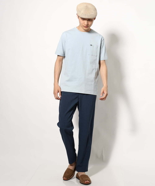 a.v.v（アーヴェヴェ）の「【接触冷感/ユニセックス】自転車刺繍Tシャツ（Tシャツ/カットソー・メンズ・ライトグレー/ダークインディゴブルー/ホワイト・46/44/48/50）」の5枚目の写真