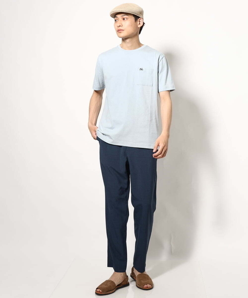 a.v.v（アーヴェヴェ）の「【接触冷感/ユニセックス】自転車刺繍Tシャツ（Tシャツ/カットソー・メンズ・ライトグレー/ダークインディゴブルー/ホワイト・46/44/48/50）」の6枚目の写真