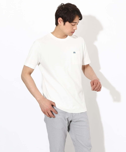 a.v.v（アーヴェヴェ）の「【接触冷感/ユニセックス】自転車刺繍Tシャツ（Tシャツ/カットソー・メンズ・ライトグレー/ダークインディゴブルー/ホワイト・46/44/48/50）」の18枚目の写真