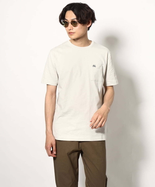 a.v.v（アーヴェヴェ）の「【接触冷感/ユニセックス】自転車刺繍Tシャツ（Tシャツ/カットソー・メンズ・ライトグレー/ダークインディゴブルー/ホワイト・46/44/48/50）」の19枚目の写真