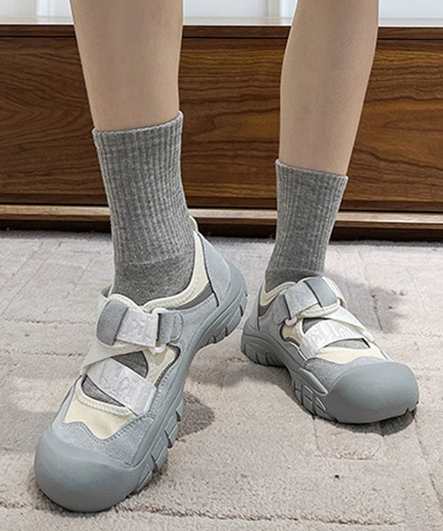 MEMECLE(メメクル)の「【 MEMECLE / メメクル 】ベルクロスニーカー サンダル(スニーカー・レディース・ピンク/ブルー・40/38/36)」の8枚目の写真