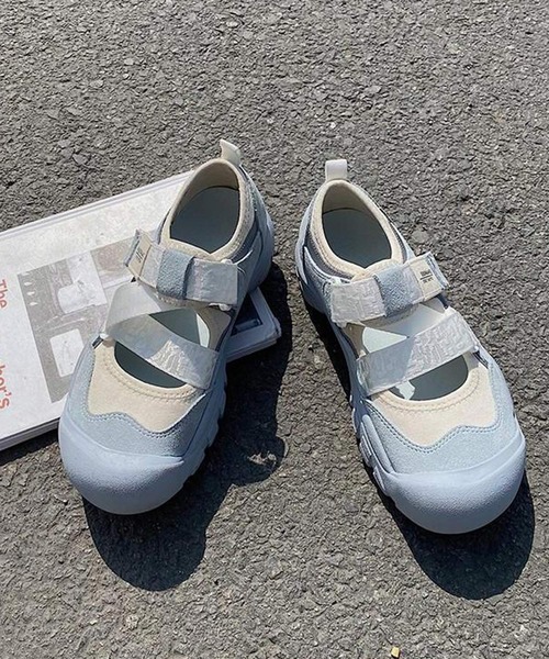 MEMECLE(メメクル)の「【 MEMECLE / メメクル 】ベルクロスニーカー サンダル(スニーカー・レディース・ピンク/ブルー・40/38/36)」の6枚目の写真