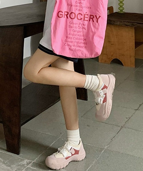 MEMECLE(メメクル)の「【 MEMECLE / メメクル 】ベルクロスニーカー サンダル(スニーカー・レディース・ピンク/ブルー・40/38/36)」の10枚目の写真