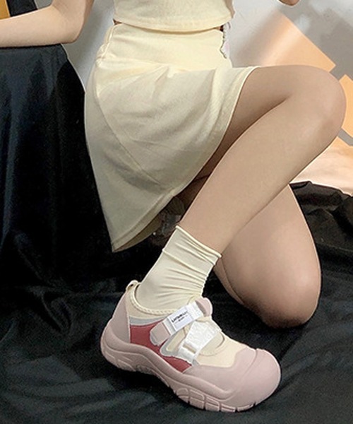 MEMECLE(メメクル)の「【 MEMECLE / メメクル 】ベルクロスニーカー サンダル(スニーカー・レディース・ピンク/ブルー・40/38/36)」の13枚目の写真