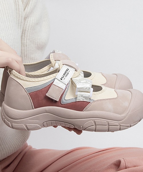 MEMECLE(メメクル)の「【 MEMECLE / メメクル 】ベルクロスニーカー サンダル(スニーカー・レディース・ピンク/ブルー・40/38/36)」の15枚目の写真