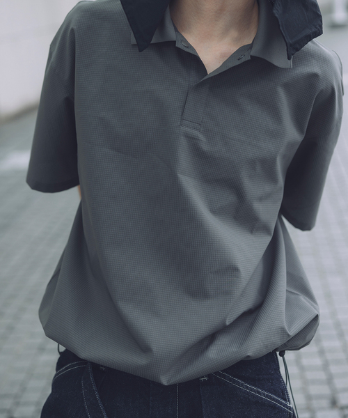 JOURNAL STANDARD(ジャーナルスタンダード)の「COOL DOTS / クールドッツ スピンドル ポロシャツ(ポロシャツ・メンズ・オリーブ/ブラック/オートミール・MEDIUM/SMALL/LARGE)」の5枚目の写真