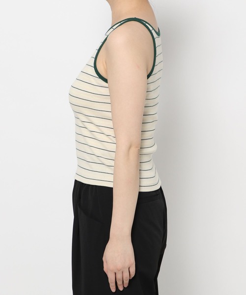 LOWRYS FARM（ローリーズファーム）の「マルチボーダータンク　110311（タンクトップ・レディース・ネイビー/ベージュ/レッド・FREE）」の5枚目の写真