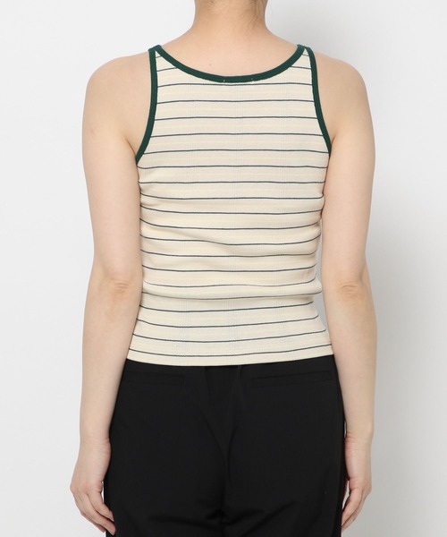 LOWRYS FARM（ローリーズファーム）の「マルチボーダータンク　110311（タンクトップ・レディース・ネイビー/ベージュ/レッド・FREE）」の6枚目の写真