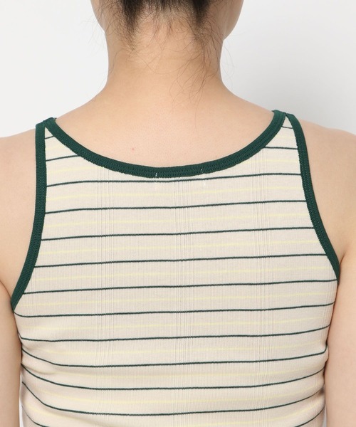 LOWRYS FARM（ローリーズファーム）の「マルチボーダータンク　110311（タンクトップ・レディース・ネイビー/ベージュ/レッド・FREE）」の7枚目の写真