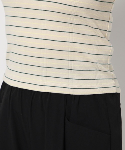 LOWRYS FARM（ローリーズファーム）の「マルチボーダータンク　110311（タンクトップ・レディース・ネイビー/ベージュ/レッド・FREE）」の10枚目の写真