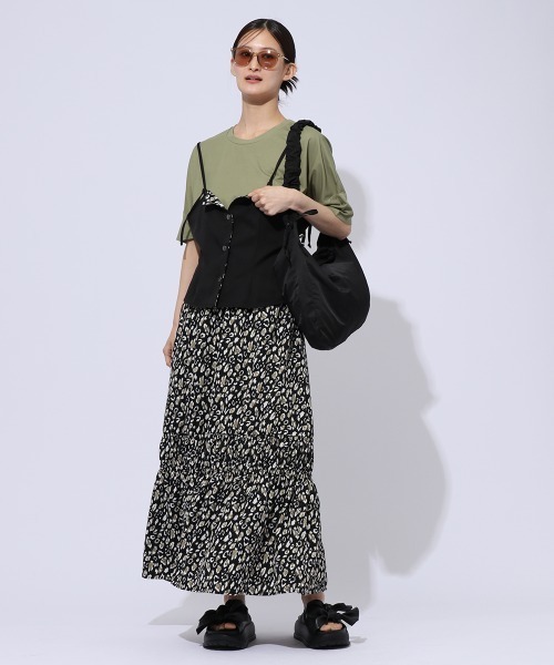 ENIM BY VICKY(エニムバイビッキー)の「リボンベルト厚底サンダル(サンダル・レディース・ブラック/オフホワイト・L/M/S)」の15枚目の写真