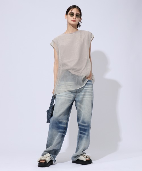 ENIM BY VICKY(エニムバイビッキー)の「リボンベルト厚底サンダル(サンダル・レディース・ブラック/オフホワイト・L/M/S)」の13枚目の写真