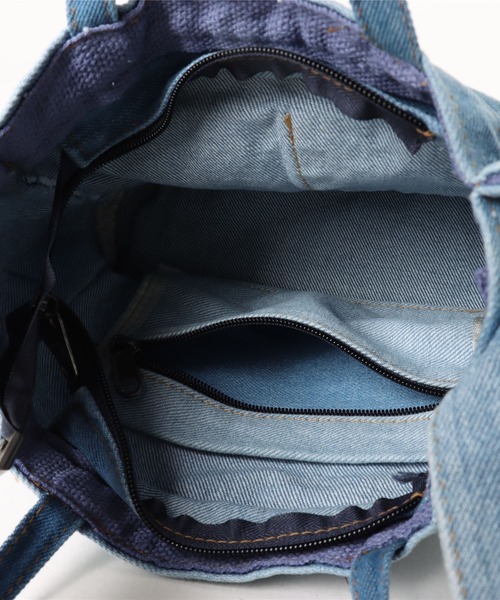 kutir（クティール）の「デニムハンドバッグ（ハンドバッグ・レディース・ライトインディゴブルー/インディゴブルー・FREE）」の13枚目の写真
