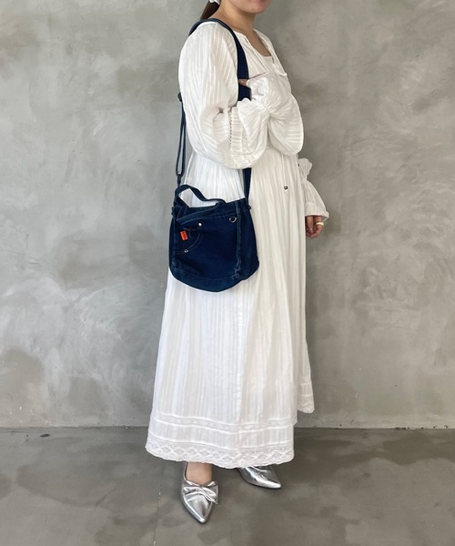 kutir（クティール）の「デニムハンドバッグ（ハンドバッグ・レディース・ライトインディゴブルー/インディゴブルー・FREE）」の16枚目の写真