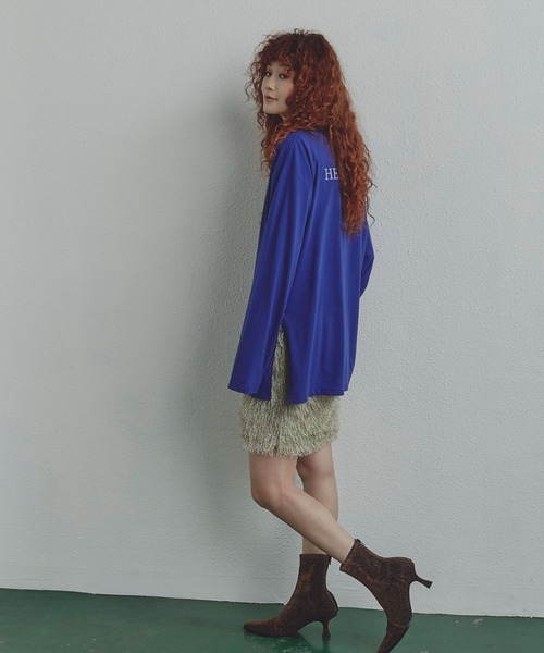 ROSE BUD（ローズバッド）の「(CREOLME)グラフィックロンT（Tシャツ/カットソー・レディース・ブルー/ホワイト系その他/ピンク・FREE）」の13枚目の写真