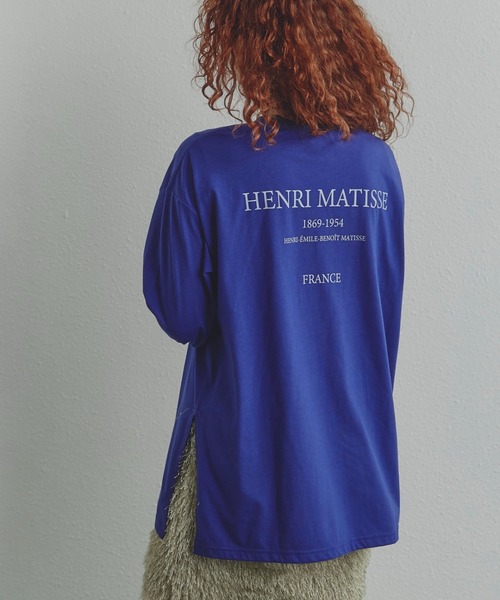 ROSE BUD（ローズバッド）の「(CREOLME)グラフィックロンT（Tシャツ/カットソー・レディース・ブルー/ホワイト系その他/ピンク・FREE）」の17枚目の写真