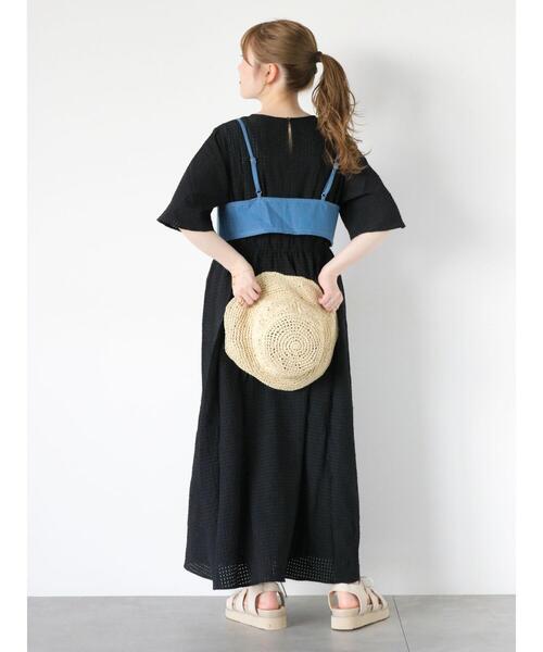 ehka sopo（エヘカソポ）の「チェックワンピース+デニムビスチェ（ワンピース・レディース・サックスブルー/ブラック/グリーン・F）」の18枚目の写真