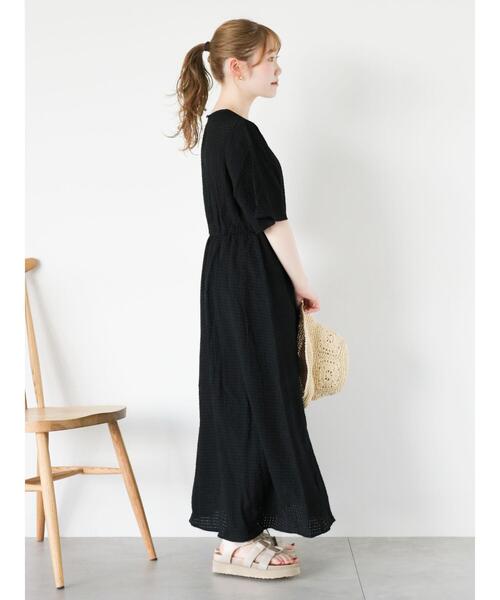 ehka sopo（エヘカソポ）の「チェックワンピース+デニムビスチェ（ワンピース・レディース・サックスブルー/ブラック/グリーン・F）」の19枚目の写真