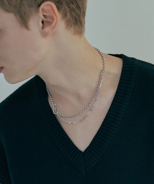HUF カラビナ、ネックレス HUF ハフ ネックレス USED美品 PALISADES NECKLACE アクセサリー