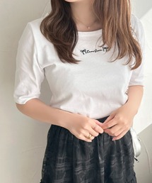 ロゴリボン刺繍Tシャツ【ZOZOTOWN限定アイテム】