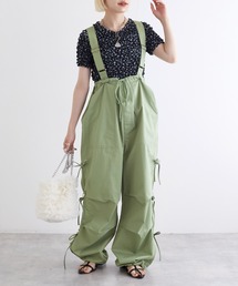 w closet | サイドリボンパラシュートパンツ(カーゴパンツ)