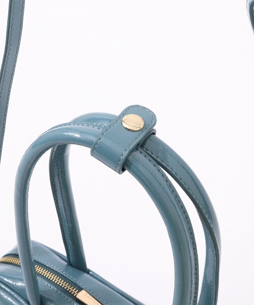 NOLLEY’S（ノーリーズ）の「横長ボストン（ボストンバッグ・レディース・グレイッシュブルー/オフホワイト・FREE）」の21枚目の写真