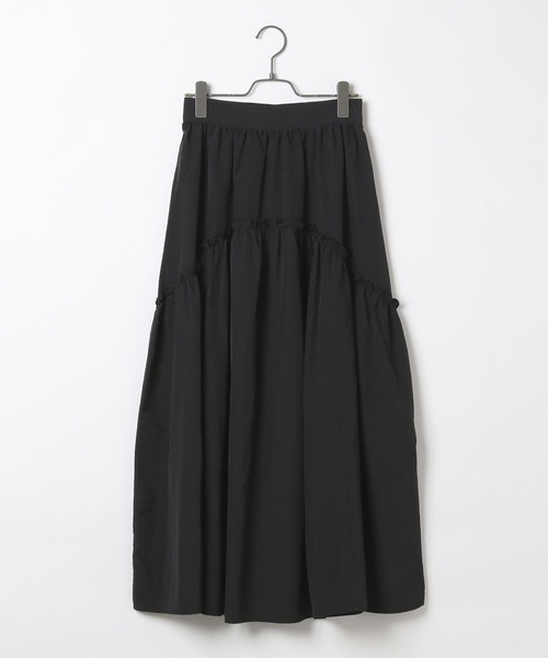 PAGEBOY（ページボーイ）の「ギャザ－ボリュームスカート（スカート・レディース・ブラック/オフホワイト/オレンジ・FREE）」の22枚目の写真