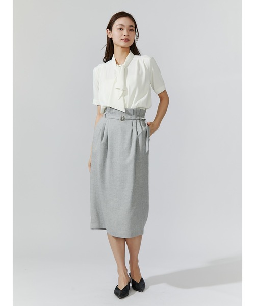 TONAL（トーナル）の「サテンボウタイ半袖ブラウス2（シャツ/ブラウス 